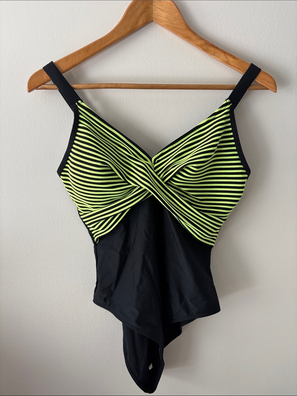 Lime Green and Black Swimsuit
